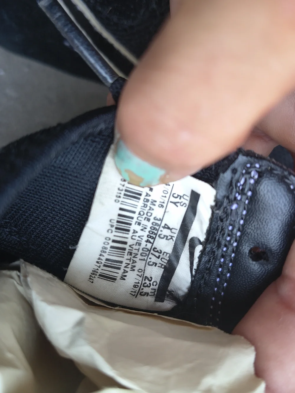 Nike Kids Black High-Top Sneakers